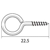 福井金属工芸 丸ヒートン22.5mm 1セット(1000本入) 6900C 6900C 1セット