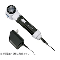 クリアー光学 ライト付ルーペ ガラスレンズ 10倍 30mm 目盛付 ACアダプター付 CD263AC 1個