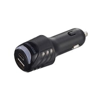 グリーンハウス シガーソケット充電アダプタ USB A+Cコネクタ GHCCUC2ABK GHCCUC2ABK 1個