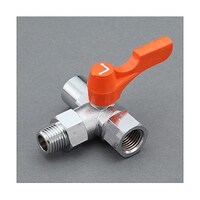 アズワン R 1/8”xRc1/8”xRc1/8” 三方ミニボールバルブ EA425BT101 EA425BT101 1個