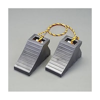 アズワン 110x235x125mm タイヤストッパー(黄/ヒモ付/1組) EA984VA82 EA984VA82 1組