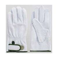 富士グローブ 牛本皮手袋 厚手 白 LL 1ケース(10双入) 5405 64829809 1ケース