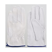富士グローブ 豚本皮手首シボリ手袋 白 L 1ケース(10双入) 5915 64829972 1ケース