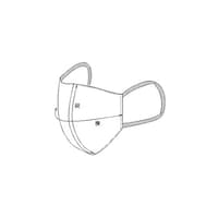 ナガイレーベン マスク(2枚組) ホワイト L HOS5515