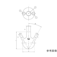 旭製作所 三ツ口フラスコ