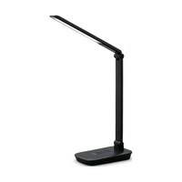 アイリスオーヤマ LEDデスクライトQi充電シリーズ 平置きタイプ 調光 ブラック LDLQFDB 1台