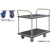 金沢車輌 大型静音スチール2段台車(両ハンドル付) NHT309S 1台