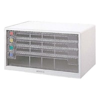 ナカバヤシ 樹脂製レターケース A3 浅型3段深型1段 白 A344シロ 1個