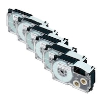 カシオ ネームランド 白・透明テープ アソートパック6個入 XRTAPESET1 1箱