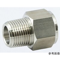 アソー 変換内外ソケット PT1/4(外)×PF1/4(内) SUS304 NF8722