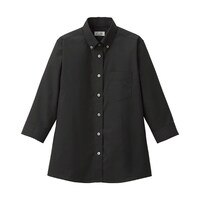 ボンマックス レディスボタンダウン七分袖ブラウス ブラック 11G FB4045L16 11G FB4045L16 11G 1枚