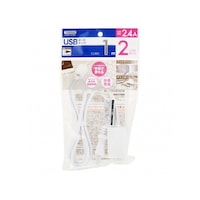 ヤザワ USBタップ2ポート 2.4A 1m ホワイト H72012UWH H72012UWH 1個
