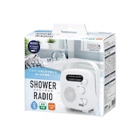 ヤザワ シャワーラジオ ホワイト SHR02WH SHR02WH 1個