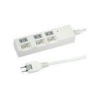 ヤザワ 個別スイッチ付節電タップ 3個口 1m 白 Y02BKS331WH Y02BKS331WH 1個