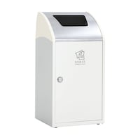 テラモト TrimSTF ステン オフホワイト もえるゴミ用 DS1685117 1台