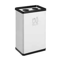 テラモト 分別ターンボックス L オフホワイト かん・びん用 DS2511207 1台