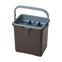 テラモト 仕切付きバケツ2 ブラウン CE4471004 1個