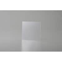 日本緑十字社 高輝度蓄光標識貼付用プレート 壁面用 KEP1212 132×144mm 透明 樹脂製 377015