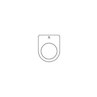 アズワン スイッチ銘板 入 黒 φ30.5 5枚入 P30115P