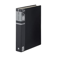 アズワン A4/S型 クリアーブック(80枚/黒) EA762CC78 EA762CC78 1冊