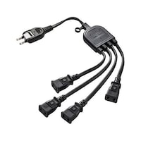 アズワン AC125V/15Ax0.5m 分配コード(4口) EA815GA88 EA815GA88 1個