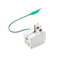 アズワン AC125V/15Aプラグ変換アダプター(温度ヒューズ内蔵 EA940BA50 EA940BA50 1個