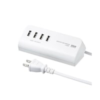 アズワン AC100V/USB充電器(4ポート/マグネット式/白) EA940CD263 EA940CD263 1個