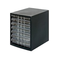 アズワン 278x350x345mm/浅7段 レターケース(黒) EA954JD51 EA954JD51 1台