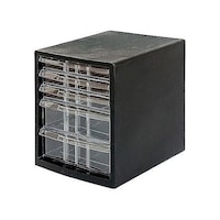 アズワン 278x350x345mm/浅3・深2段 レターケース(黒) EA954JD53 EA954JD53 1台