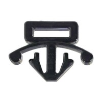 アズワン 固定具プッシュマウント 黒 (100個入) TPM808