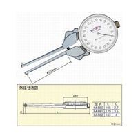 テクロック ダイヤルキャリパゲジ 20ー35mm 6550 IM880 1個