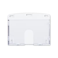 オープン工業 名札用ケース ハードIDカード/ヨコ名刺 10枚 白 NX103PWH