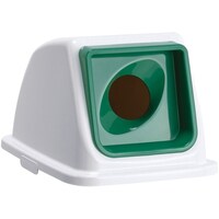 テラモト エコ分別カラーペールW65 蓋 緑 丸穴 あきびん DS1947321 1個