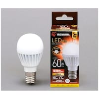 アイリスオーヤマ LED電球 E17 広配光 電球色 60形(760lm) LDA7LGE176T6 1個