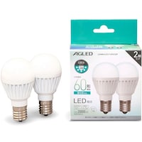 アイリスオーヤマ LED電球 E17 広配光2P 昼白色 60形(760lm) LDA6NGE176T6E2P 1個