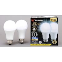 アイリスオーヤマ LED電球 E26 広配光2P