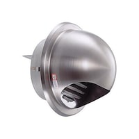 アズワン 197217mm 丸型ガラリ(防火ダンパー・フード付/SUS EA997MB200A EA997MB200A 1個