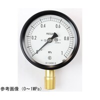 長野 密閉型圧力計(75Φ) 立形A枠 蒸気用 1MPa 検査証明書付 BC10181 1個