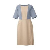 フォーク ワンピース ゼニスブルー×エクルベージュ L 3021SC2 3021SC2 1枚