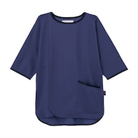 フォーク 検診衣 ネイビー