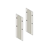 摂津金属工業 サイドプレート ベンチレーションタイプ W7×H850.5×D728.5mm 7.5kg ブラック 2枚入 RKO1081SPVN1 1式