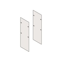 摂津金属工業 サイドプレート ノーマルタイプ W7×H1900.5×D549mm 14.2kg ホワイトグレイ 2枚入 RKO2063SPNWG 1式