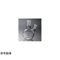 コスモスビード 平底二ツ口フラスコ 100mL 中24/40 側19/38 1506023 1個