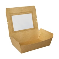 パックスタイル 弁当容器 クラフトパック窓付 190130W 50枚×8パック入 264117 264117 1ケース