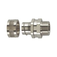 ヘラマンタイトン コンジットフィッテイング ストレートスイベル外ネジ銀真鍮 Helaguard PCSSMシリーズ用 10個 16631104 PCS20SMM20NPB/PSSR