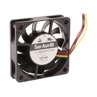 サンヨウデンキ K 軸流ファン 電源電圧:12 V dc DC 60 x 60 x 15mm 9GA0612P7H01 9GA0612P7H01 1個