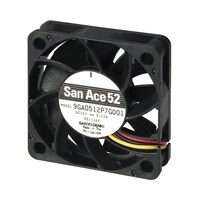 サンヨウデンキ K 軸流ファン 電源電圧:24 V dc DC 52 x 52 x 15mm 9GA0524P7G001 9GA0524P7G001 1個