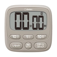 ドリテック 時計付き大画面タイマー ベージュ T612BE