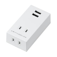 ヤザワ 両挿しUSBフロントタップ2個口 ホワイト H1FS4002UWH H1FS4002UWH 1個