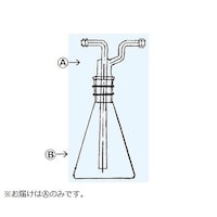 日本理化学器械 中管(トラップ 三角フラスコ形